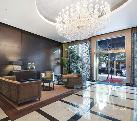 The Sanctuary Condominiums lobby