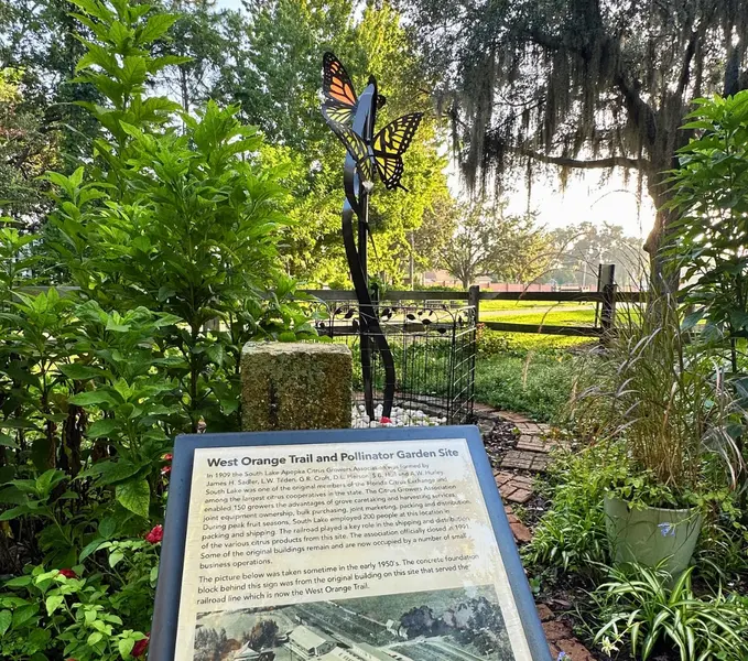 Pollinator Garden in Winter Garden along the West Orange Trail