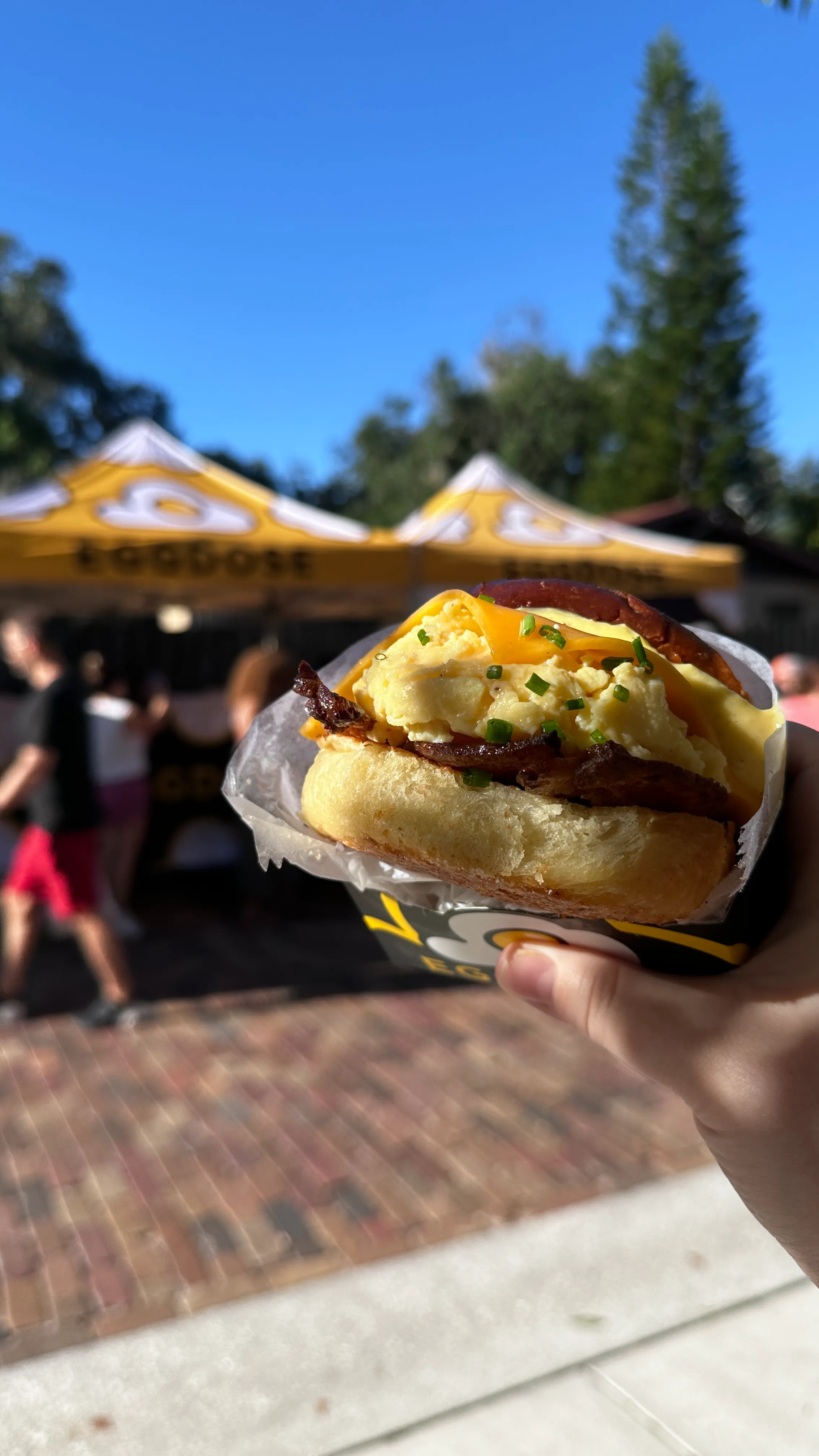Eggdose Breakfast Sandwich at downtown Winter Garden Farmers Market