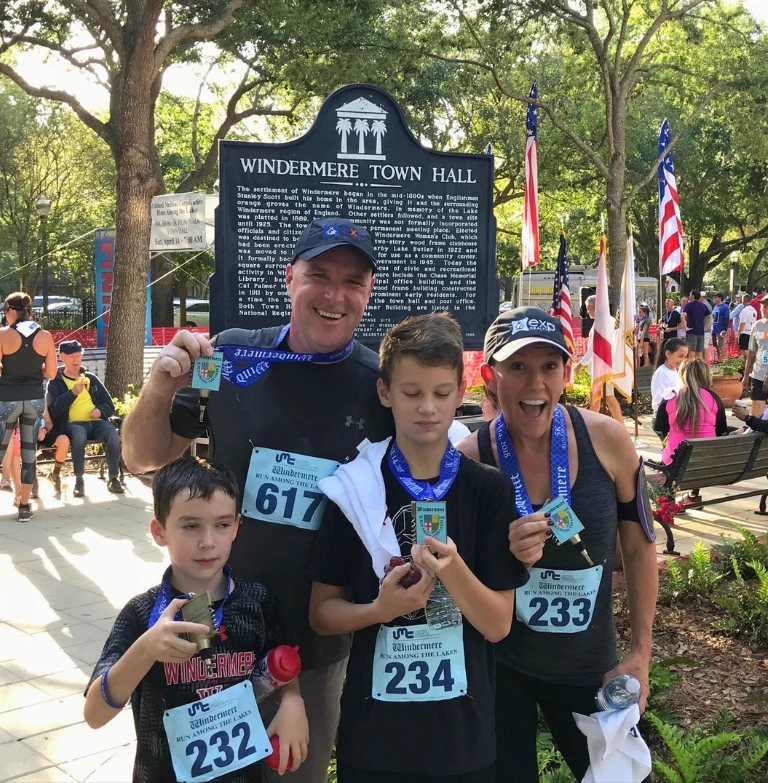 The Funk Family at Run Among the Lakes 5K/10
