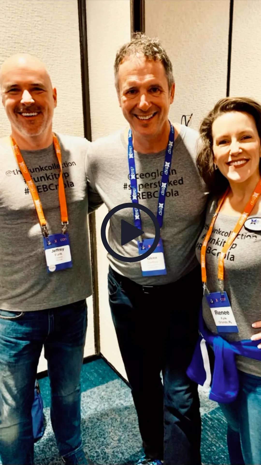 Jeffrey & Renee Funk with Glenn Sanford, founder of eXp Realty