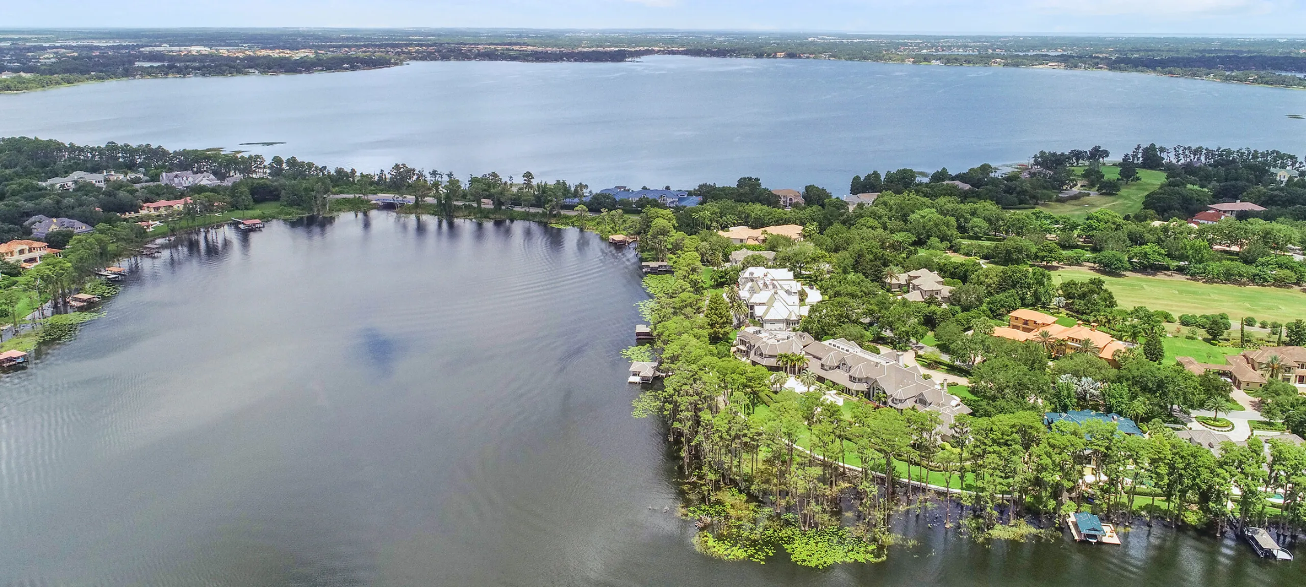 The Butler Chain of Lakes in Windermere Florida near Isleworth