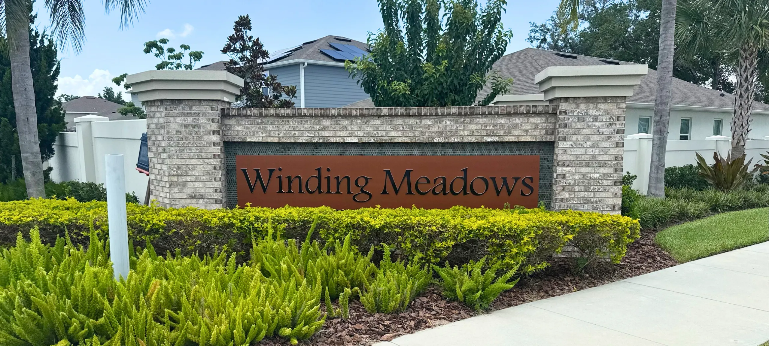 Winding Meadows Apopka Community Front Entrance Marquee